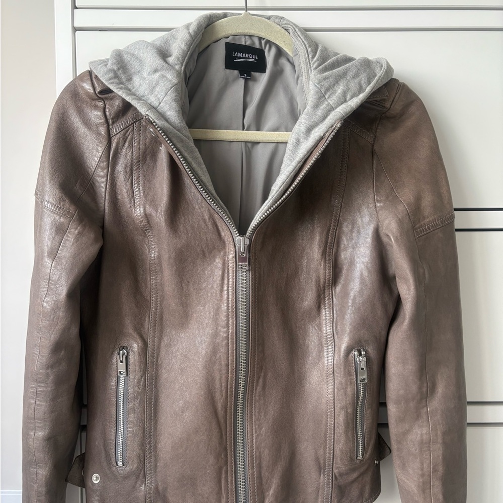 Lamarque Cocoa Brown and Grey Jacket